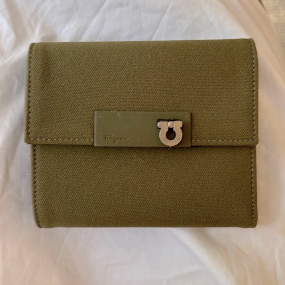 Salvatore Ferragamo Olive Green Wallet